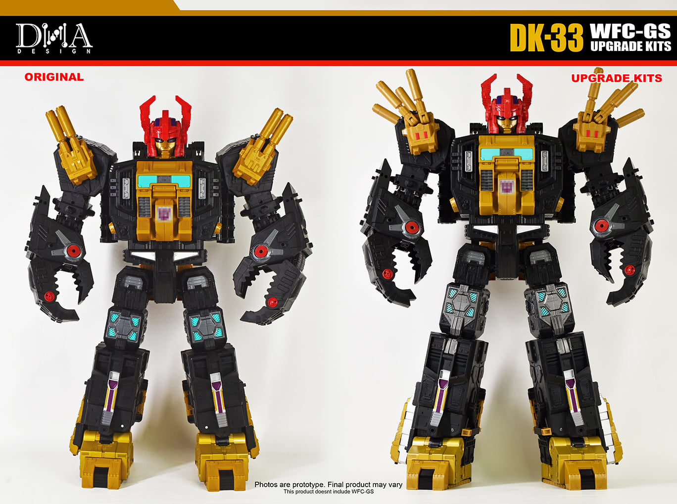 DNA Design DK-33 Transformers Legacy Black Zarak Upgrade Kit